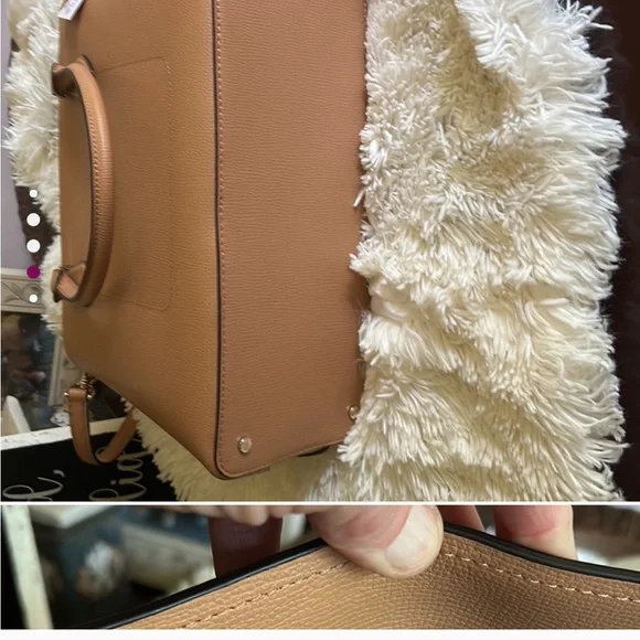NWT Gorgeous Kate Spade Camel large satchel - Picture 5 of 6